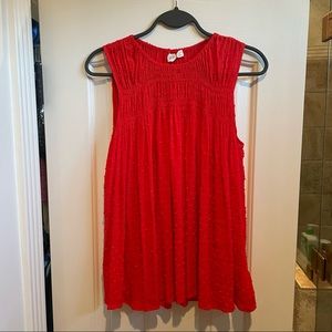 Gap red blouse, loose and flowy, XS